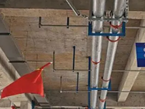 谢通门管廊支架的安装方法