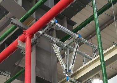 谢通门该抗震支架的整体式支吊架结构协调性好